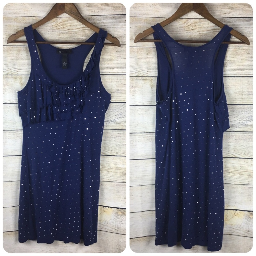 I-N-C Navy Blue Casual Tank Dress S: Med - Picture 2 of 8